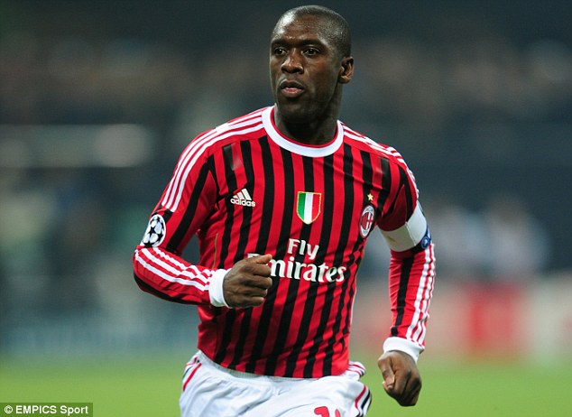 Positive: Seedorf, pictured playing for Milan in 2011, hopes the team can grow throughout the season