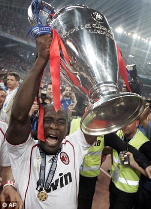 Proud moment: Seedorf lifts the Champions League trophy