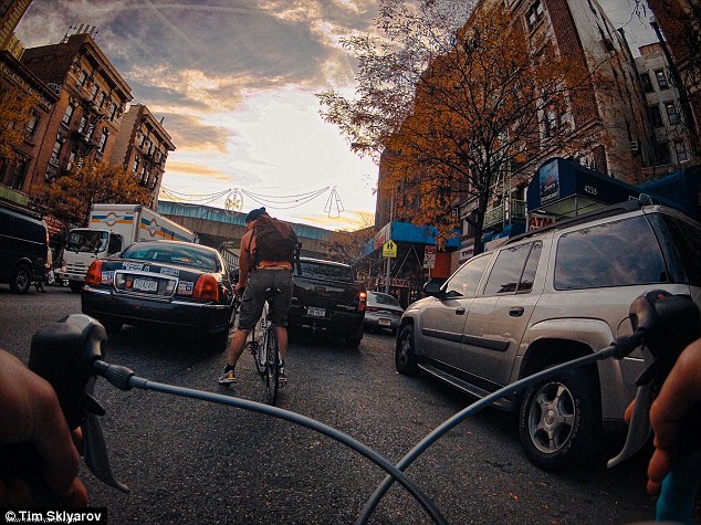 Bike jam: Even on a bike, you're bound to hit some traffic on your commute in New York City