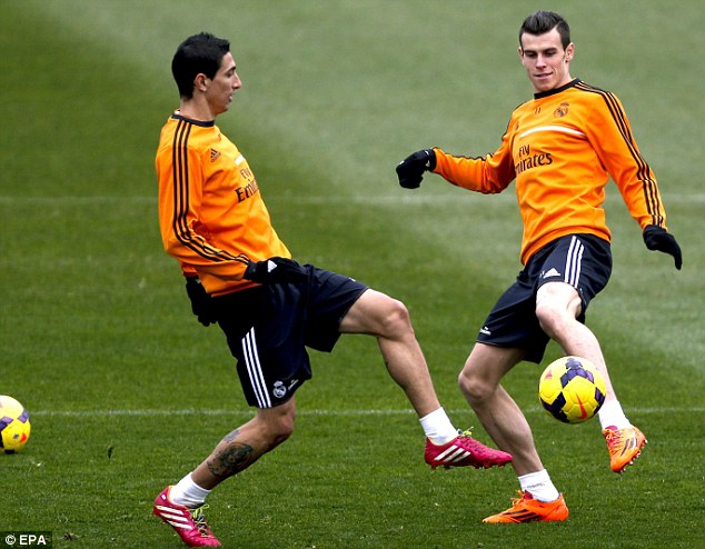 Settling in: Gareth Bale (right) has adapted well to life at Real Madrid since his move from Tottenham