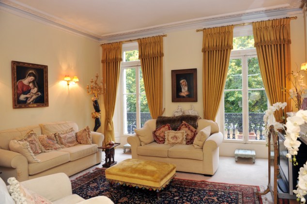 Inspired: The light and airy first-floor sitting room of the Chelsea property in West London