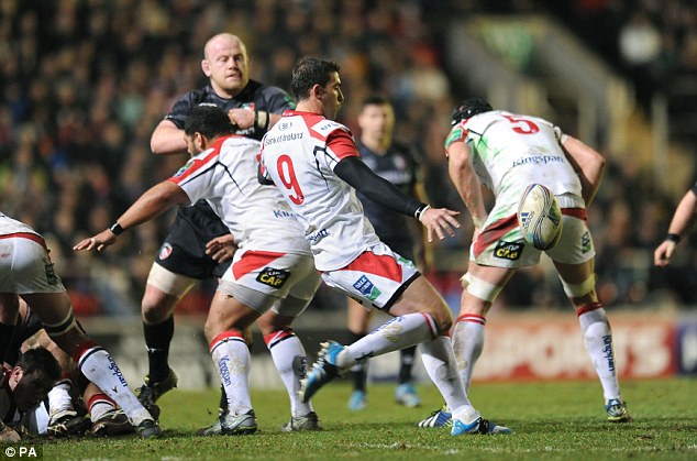 In control: Ulster scrum-half Ruan Pienaar scored a charge-down try and kicked six goals to score all 22 points