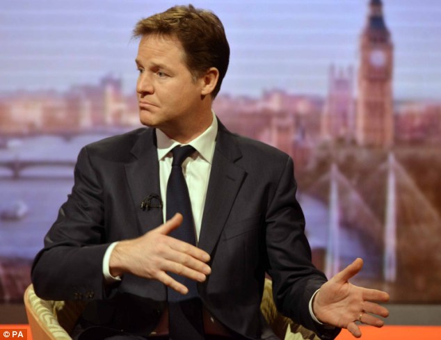 Life of the party: Nick Clegg invited dozens of famous and influential people to dinners on the taxpayer at his Kent mansion