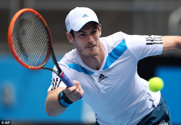 You can get there, Andy! The facial expression tells it all as Murray reaches for the ball