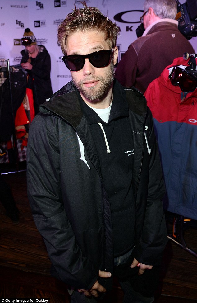 Cool dude: Stephen Dorff donned sunglasses and a black jacket as he posed for the camera at the Oakley Learn To Ride event