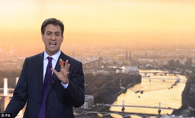 Red sky in the morning: Ed Miliband has promised a 'reckoning' with the nation's banks