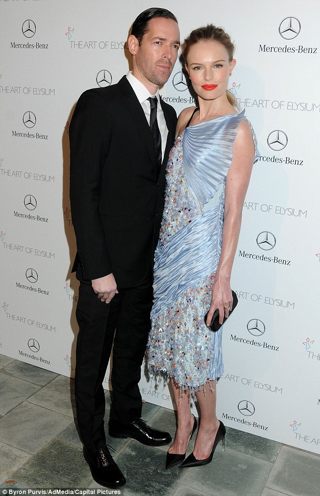 Party time: The happy couple attended the Art of Elysium event last weekend in Los Angeles