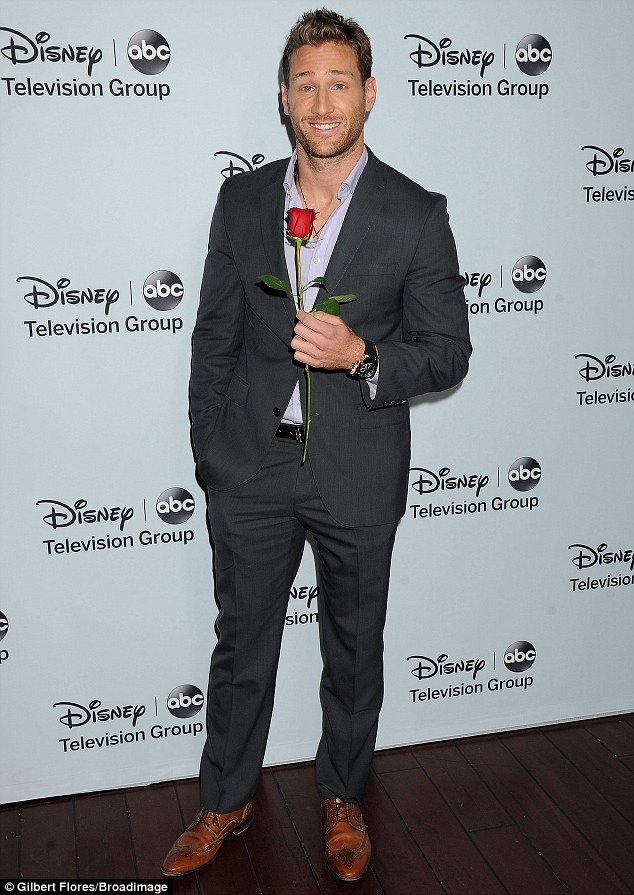 Looking for love: The current Bachelor, Juan Pablo Galavis, carried a single rose for his stint in front of the shutterbugs