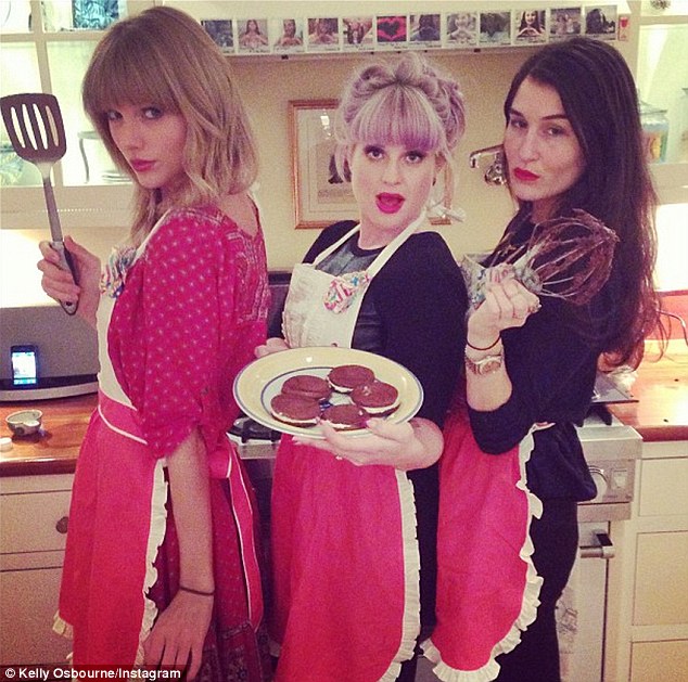 Baking cookies! Back in September, an apron-clad Taylor was seen brandishing a spatula alongside gal pal Kelly Osbourne