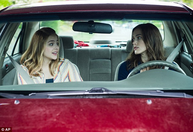 Wheel pals: In Laggies, Keira plays a 28-year-old who hides out with her teen friend, played by Chloe, after her boyfriend proposes to her