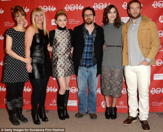 All hands on deck: From left, Laggies director Lynn Shelton, actress Sara Coates, Chloe Moretz, Sam Rockwell, Keira Knightley and Mark Webber