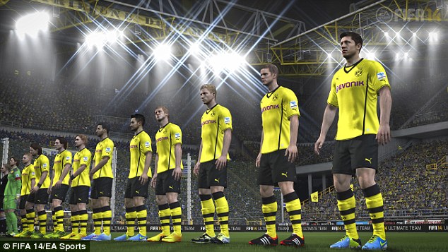 Glorious graphics: How Jurgen Klopp's Borussia Dortmund line up on the game