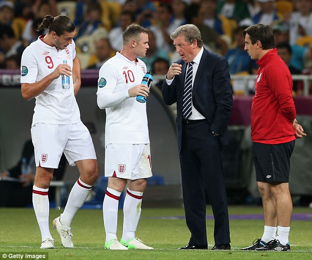 Target man: Carroll was excellent for England during Euro 2012