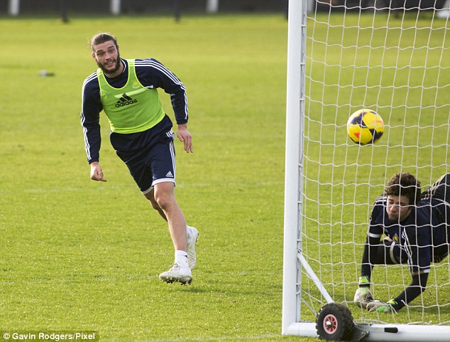 Starting berth: Carroll could start against his former club Newcastle