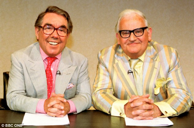 True comedy: Ronnie with comedy collegue Ronnie Barker for 'The Two Ronnies' reunion in 1999