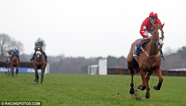 Different gear: Sire De Grugy comes home clear of his rivals in the Grade One contest