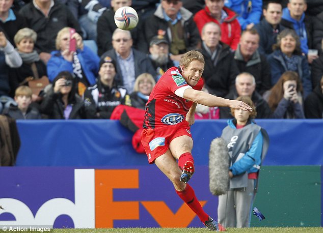 High five: Toulon captain Jonny Wilkinson guided his side to victory