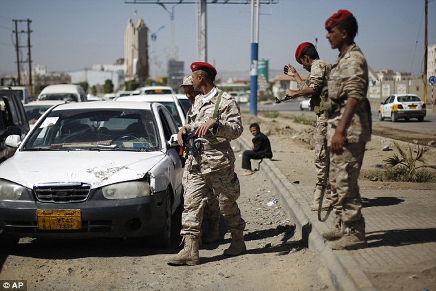 Yemeni soldiers check vehicles in Sanaa last week after suspected al-Qaida militants attacked a military camp in central Yemen. Al-Qaida's Yemen branch is the world's most active, using political turmoil in the impoverished Gulf country to strengthen its presence there