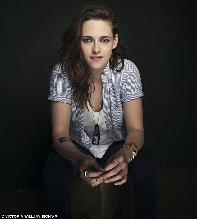 Happy Kristen: The star is at the festival to promote her latest film Camp X-Ray