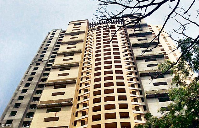 A view of the scam tainted Adarsh Cooperative Housing Society