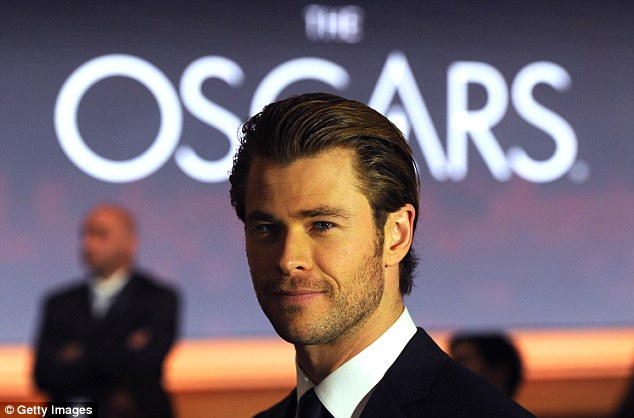 Dapper and dashing: Hemsworth was suited and booted as he attended the Oscar nominations last week in Beverly Hills