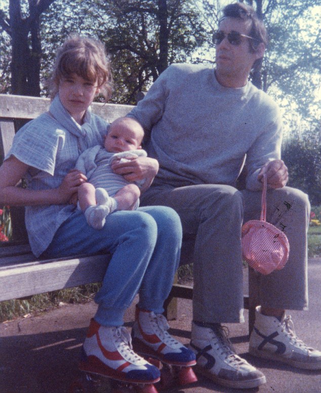 Childhood: Emily and her father. When he met her mother, Sheila Hughes, he was a bit of a hippy, working for the Royal Shakespeare Company at the Aldwych Theatre in London where she was working as a dresser