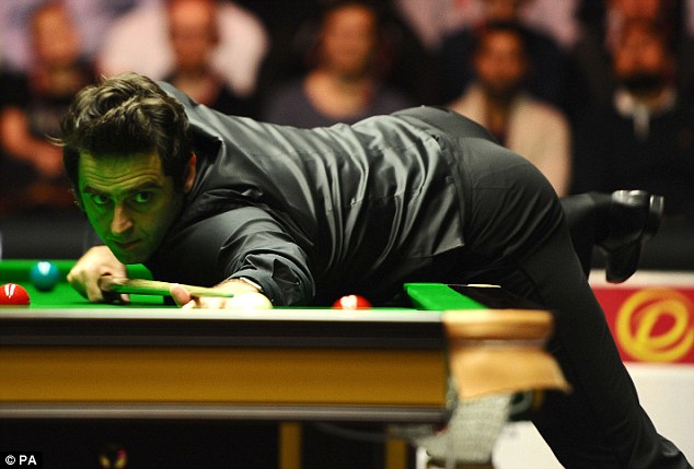 Still good enough: He wasn't quite up to the form he showed when he beat Ricky Walden 6-0