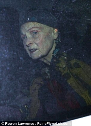 Look who it is: Vivienne Westwood was also amongst the guests  at Kate Moss's birthday bash