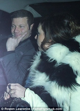 They've got the X Factor: Dermot O'Leary and wife Dee Koppang make their way home