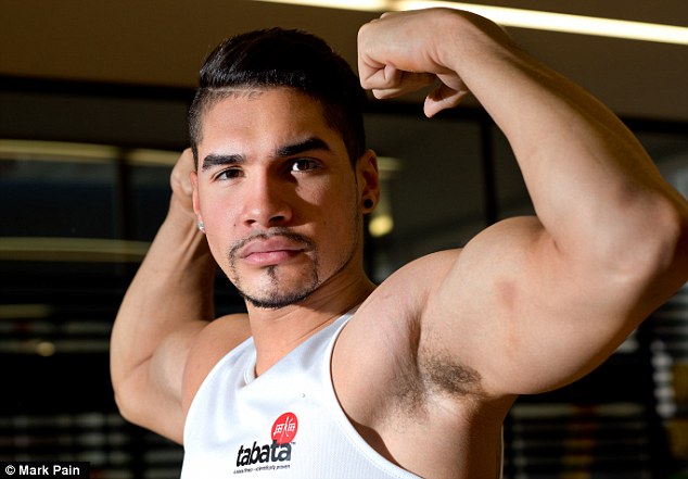 He's back: Louis Smith goes through a Tabata routine in order to get fit for the Commonwealth Games