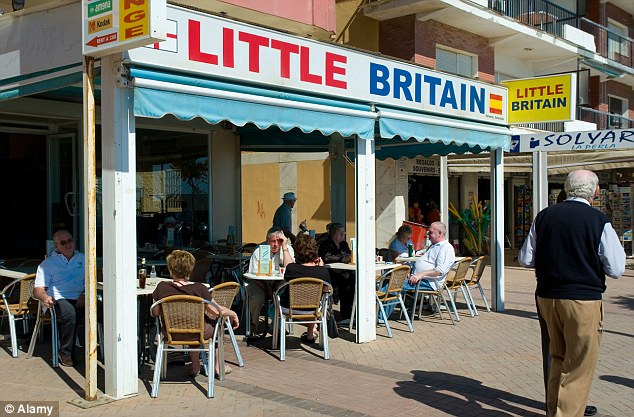 Home from home: Little Britain cafe in Fuengirola on the Costa del Sol, Spain