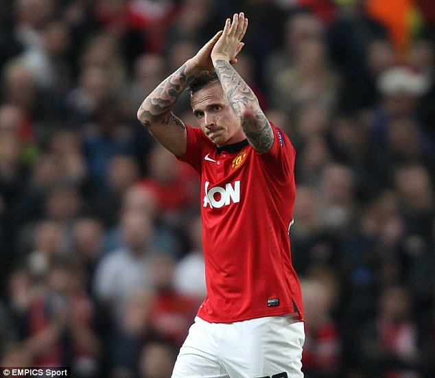 On the move: Alex Buttner is all set to join Russian club Dinamo Moscow from Manchester United