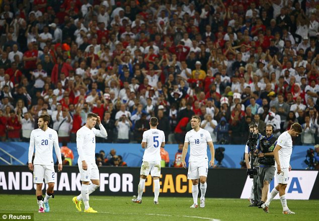 Support: Thousands of England fans travelled to Sao Paulo for World Cup tie