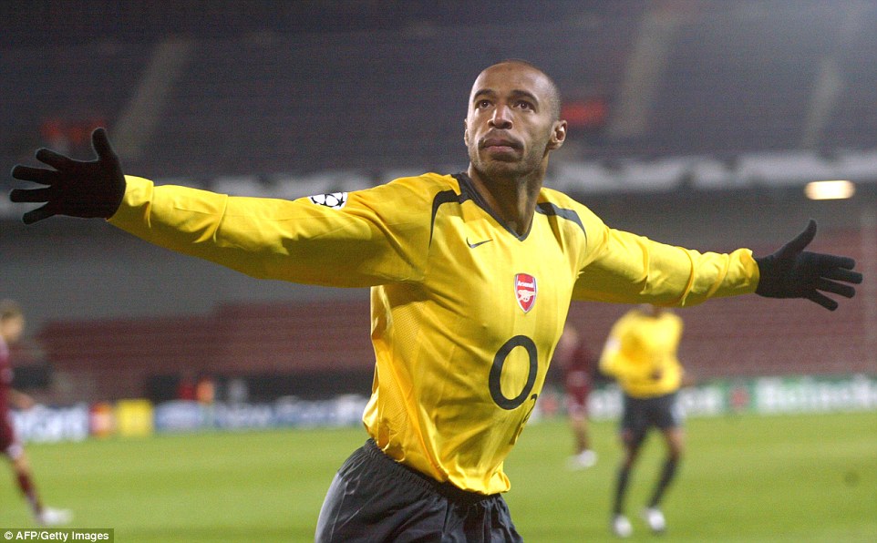 Henry adored the big European stage, scoring here in the Champions League against Sparta in Prague in October 2005