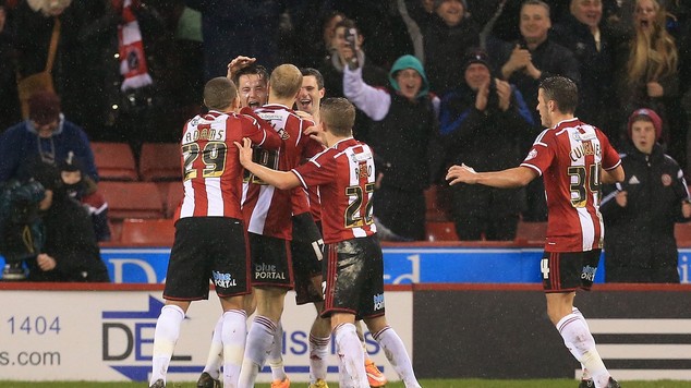 Marc McNulty celebrates scoring the winning goal