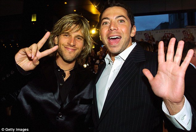 The Bachelor host tells Stellar of that dark time: 'Addictions are, in my opinion, avoidant behaviours. They become a solution. Not a problem, but a solution,' he added. Osher is pictured with Australian Idol co-host with James Matheson in the 2000s