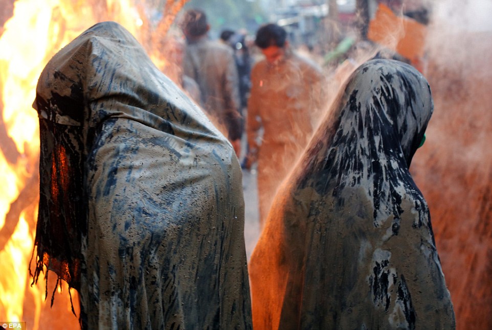 The Ashura day (pictured in Iran) commemorates the death of Shi'ite Imam Hussein, who was grandson of Muslim Prophet Muhammed