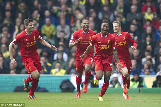 Sterling's best season to date was in 2013/14 with Liverpool and he had several star players around him