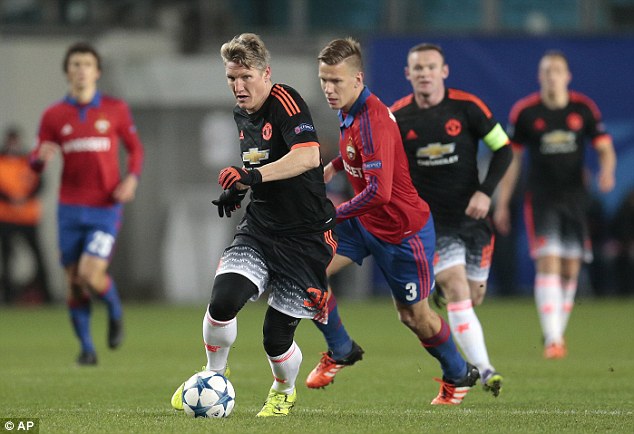 Bastian Schweinsteiger is superb but he has struggled with the pace in England - he may be a bit-part player