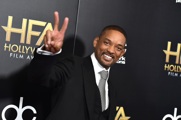 Will Smith arrives at the Hollywood Film Awards at the Beverly Hilton Hotel on Sunday, Nov. 1, 2015, in Beverly Hills, Calif. (Photo by Jordan Strauss/Invisi...