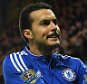 Chelsea's Spanish midfielder Pedro celebrates scoring his team's second goal during the English Premier League football match between Chelsea and Newcastle United at Stamford Bridge in London on February 13, 2016.  / AFP / GLYN KIRK / RESTRICTED TO EDITORIAL USE. No use with unauthorized audio, video, data, fixture lists, club/league logos or 'live' services. Online in-match use limited to 75 images, no video emulation. No use in betting, games or single club/league/player publications.  / GLYN KIRK/AFP/Getty Images