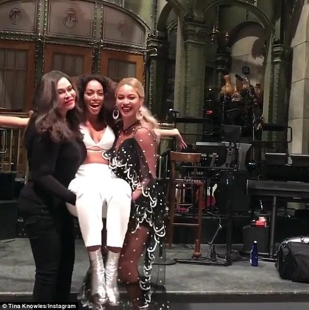 'Guys! I'm 30-years-old!': Solange cried out as Beyoncé and her mom lifted her in the air