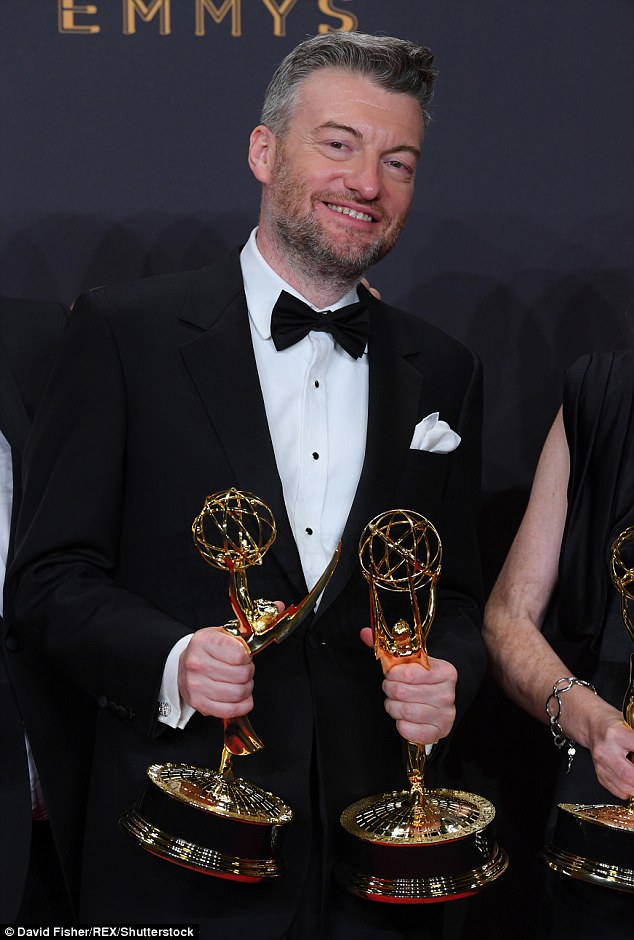 Winner: Charlie scooped two awards at the Primetime Emmys in September, winning both Outstanding Television Movie and an Outstanding Writing award for the episode San Junipero