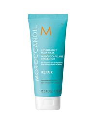 For damaged hair in need of instant repair, Moroccanoil® Restorative Hair Mask is a 5–7-minute revitalizing treatment that reconstructs hair and infuses protein back into strands that have been damaged by chemical treatments or heat styling. Its high-performance, deeply restorative formula is rich in argan oil, shea butter and reparative proteins that restore hair's elasticity and rebuild its strength from the inside out.