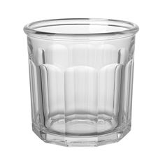 a clear glass vase sitting on top of a table