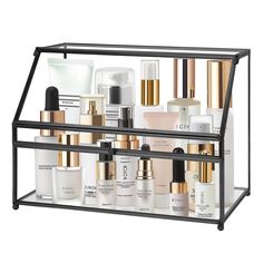 PRICES MAY VARY. Large Capacity Glass Boxes for Display: Keep your makeup organized and storage with this spacious makeup storage organizer; Ideal as skincare organizer storing all your essential products like serums, lotions, and perfumes Storage Box with Dustproof Lid Design: Protect your makeup from dust with the easy-to-open lid; Makeup organizer for vanity keeps your dressing table or bathroom countertop clean and neat Clear Glass Vanity Organizer: Durable & clear glass organizers for vanit Bathroom Skincare Organization, Skincare Organizer, Glass Display Box, Perfume Storage, Vanity Organizer, Perfume Organization, Makeup Storage Organization, Perfume Box, Makeup Organizers