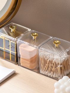 1pc Plastic Cosmetic Storage Box, Minimalist Clear Makeup Storage Box For Home Clear    PE     Storage & Organization, size features are:Bust: ,Length: ,Sleeve Length: Bathroom Containers, Shein Bedroom Decor, Clear Makeup Storage, Rose Gold Room Decor, Tools Organizer, Bathroom Canisters, Bathroom Jars, Clear Makeup Organizer, Make Up Storage