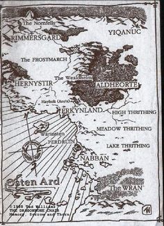 an old map shows the location of different towns