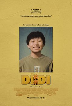 In theatres, on Digital and coming to Bluray from writer/director Sean Wang and Focus Features is the coming-of-age story of a young man referred to as DIDI. Review is up at http://moviemaven.homestead.com #FocusFeatures #Didi Summer Before High School, Joan Chen, Picture Banner, American Boy, Sundance Film Festival, Eighth Grade, Sundance Film, Film Home, Love You Mom