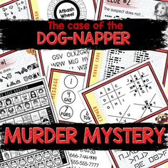 Murder Mystery Game for Kids Spy Party Dog-napper Secret | Etsy Mystery Games For Kids, Escape Room Printable, Fancy Envelopes, Detective Game, Spy Party, Mystery Games, Numbers For Kids, Printable Puzzles, Fun Party Games